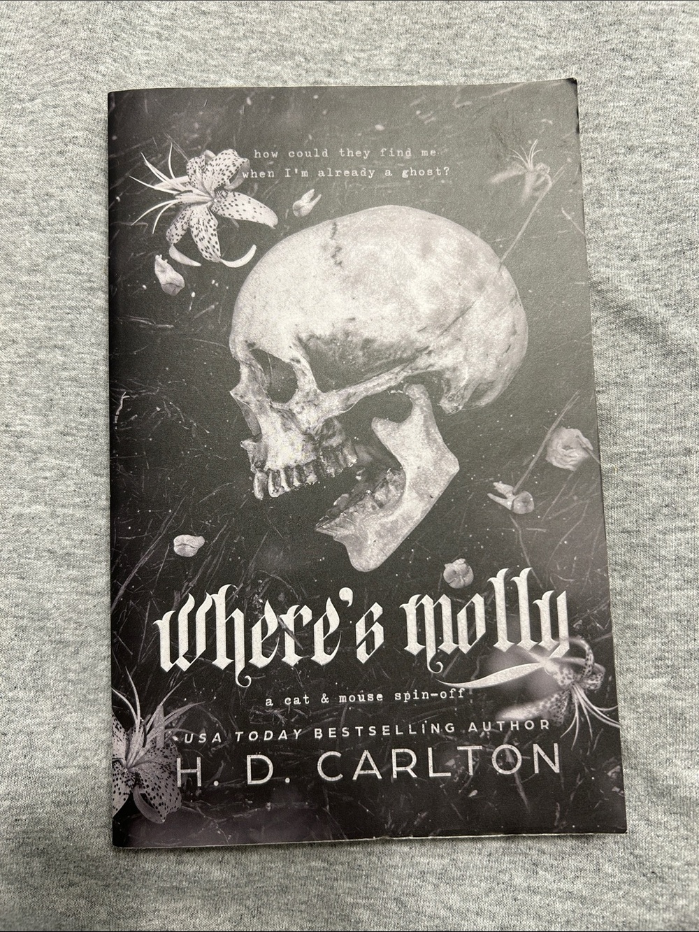 Where's Molly Decorative Book Cover Art – Black